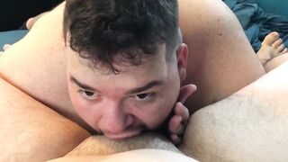Queer fatty loves cock