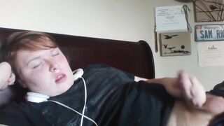Chubby ginger twink jack off cumpilation